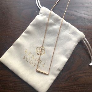 Kendra Scott rose gold necklace